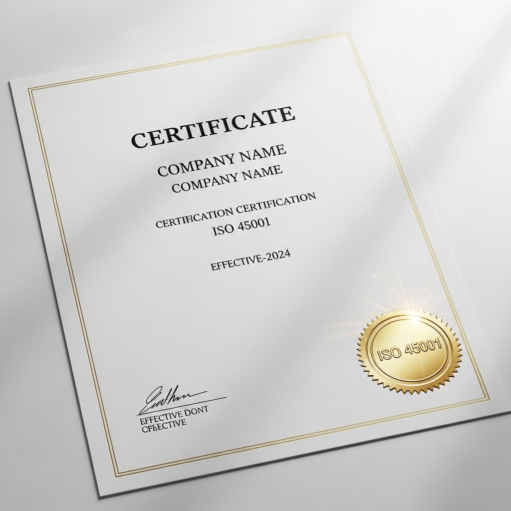 ISO 45001(안전보건경영시스템) 인증 이미지